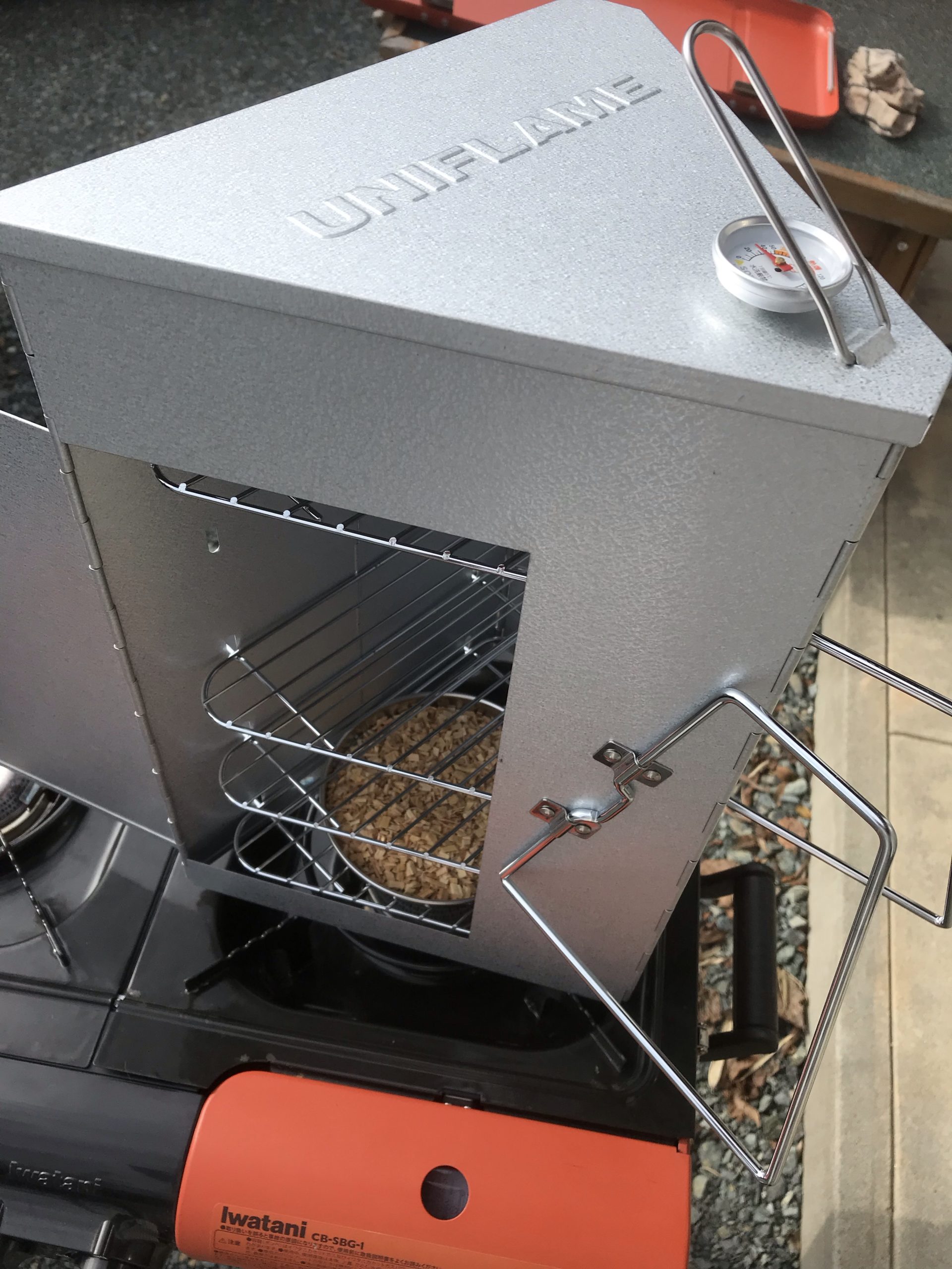 廃盤 幻の ユニフレーム 燻製 FS400 アウトドア 調理器具 アウトドア 調理器具