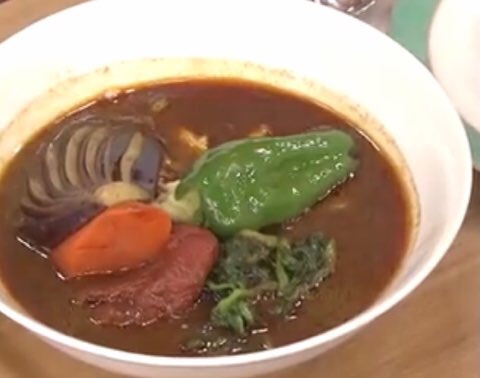 スープカリー木多郎 ベーコンエッグ野菜