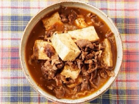 焼肉ダレの肉豆腐