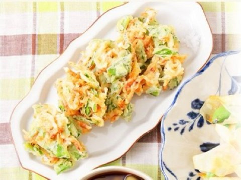 さやえんどうのかき揚げ