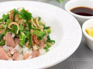 砂肝の薬味と大根おろしあえ