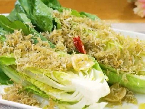 しらすのコンフィ ロメインレタスのサラダ