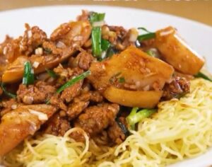 麻婆レンコン焼きそば