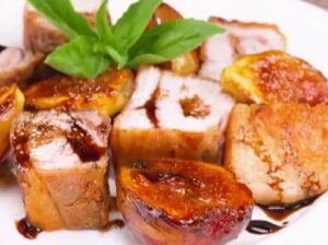 塩豚とイチジクのロースト