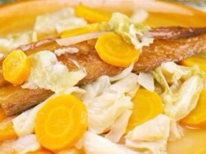 コストコ燻製サバ シュークルート風