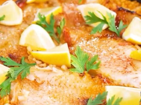 釣りキンキのパエリア