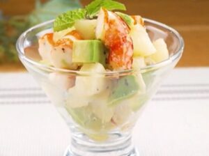 赤エビのフルーツカクテル