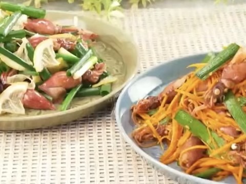 韓国風と和風ホタルイカ