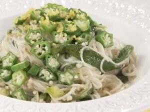 オクラのトロトロそうめん