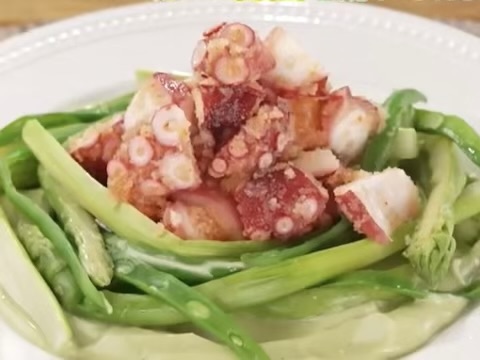 タコ明太のアボカドマヨ