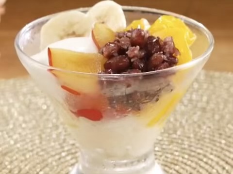 豆腐餅パフェ