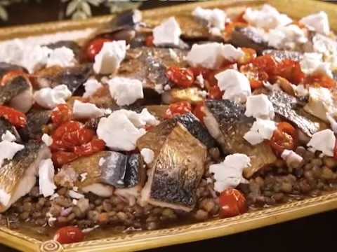 サバとレンズ豆のサラダ